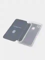 Серебряный чехол-книжка Xiaomi Redmi 10C, Poco C40, 9A,  9C, 10A
