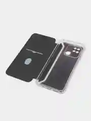 Черный чехол-книжка Xiaomi Redmi 10C, Poco C40, 9A,  9C, 10A
