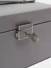 Серый шкатулка для ювелирных украшений