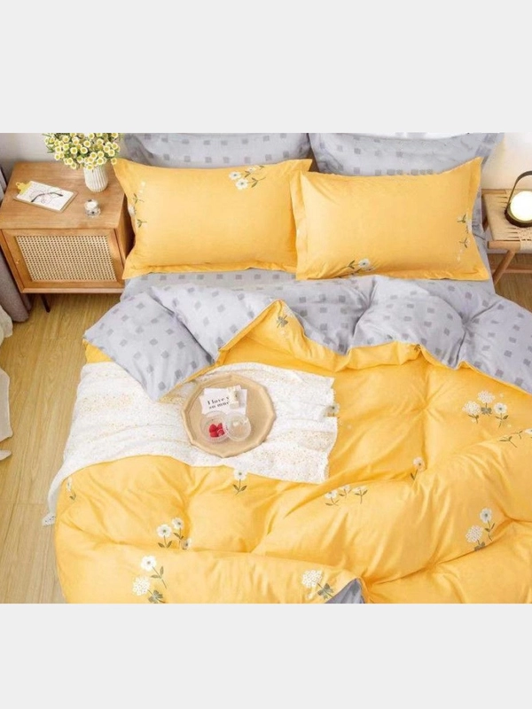 Комплект постельного белья сатин, 1,5 спальный, 2.0, Евро, Семейный