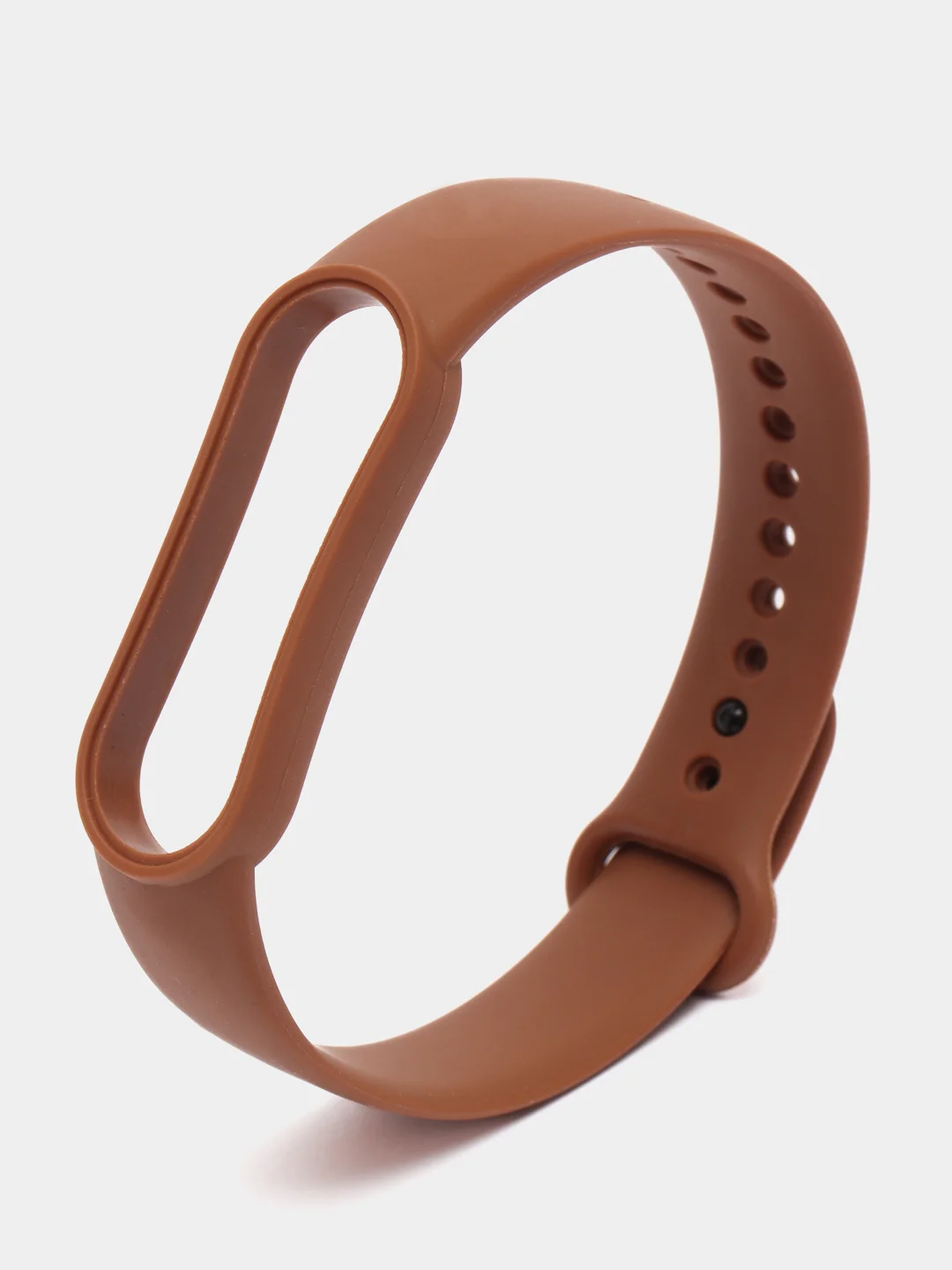 Шоколадный ремешок силиконовый для Mi Band 5/6
