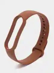 Шоколадный ремешок силиконовый для Mi Band 5/6