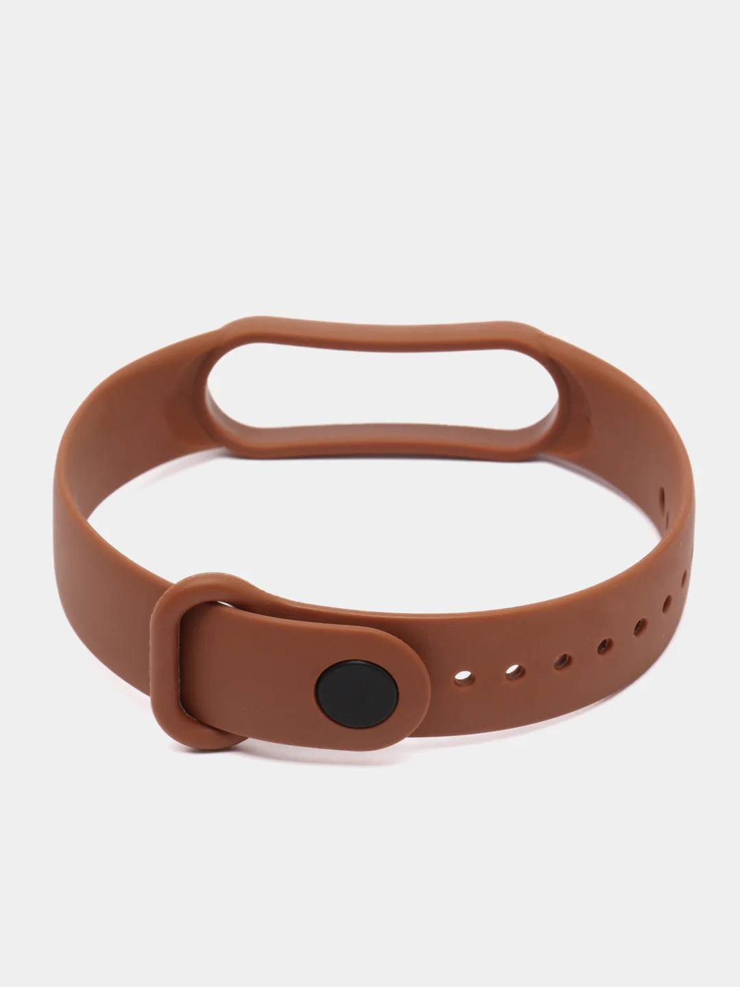 Шоколадный ремешок силиконовый для Mi Band 5/6