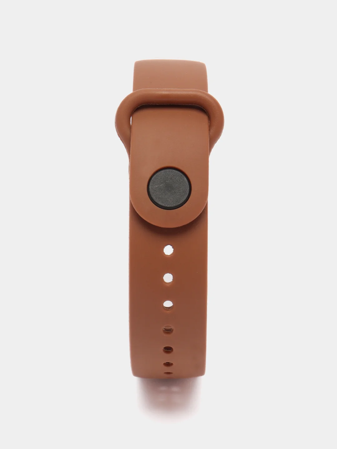 Шоколадный ремешок силиконовый для Mi Band 5/6