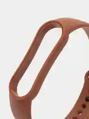 Шоколадный ремешок силиконовый для Mi Band 5/6