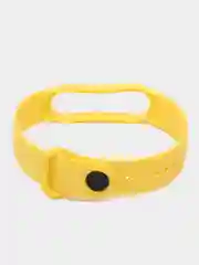 Желтый ремешок силиконовый для Mi Band 5/6
