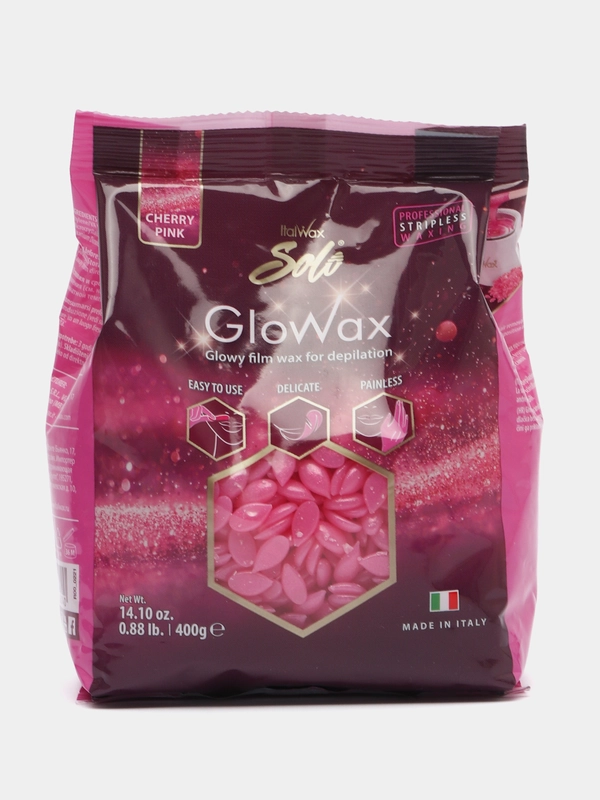 Воск для депиляции пленочный в гранулах ItalWax GloWax "Cherry Pink", гранулированный