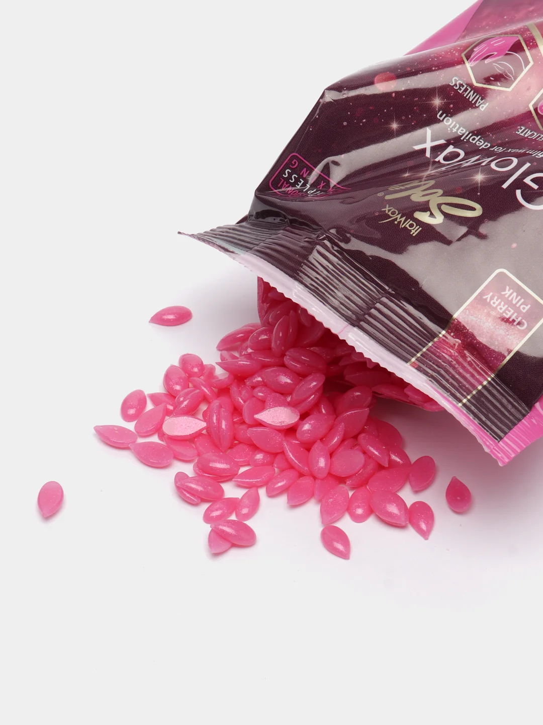 Воск для депиляции пленочный в гранулах ItalWax GloWax "Cherry Pink", гранулированный