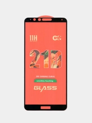 Защитное стекло для Huawei Honor 7X (Хонор 7Х) c черной рамкой