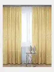 Золотой шторы на ленте, в комплекте 2 штуки