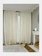 Молочный однотонные шторы Мона Блэкаут