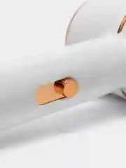 Белый фен для сушки и укладки волос, с насадкой