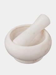 Ступка с пестиком, мрамор, 9 x 4,5 см