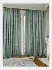 Мятный однотонные шторы Мона Блэкаут