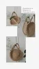 Сумка улитка из джута