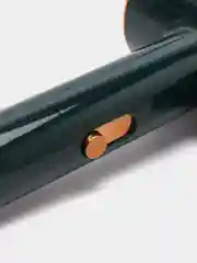 Зеленый фен для сушки и укладки волос, с насадкой
