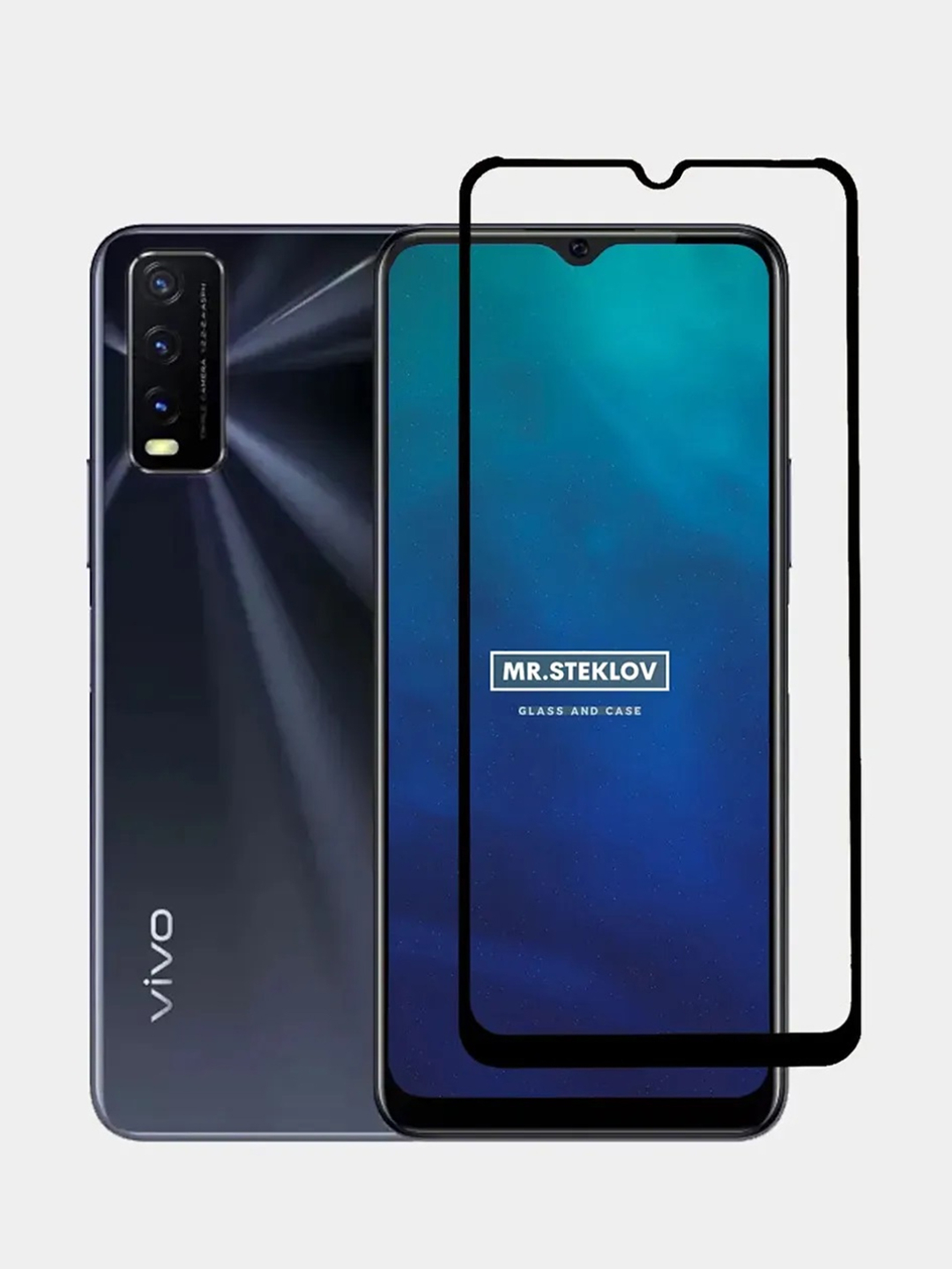 Защитное стекло для Vivo Y20, Y21, Y31, Y31S, Y33S, Y53S (Виво у20, у21,  у31, у31С, у33С) купить по цене 79 ₽ в интернет-магазине Магнит Маркет