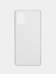 Чехол для Samsung A71, прозрачный, силиконовый