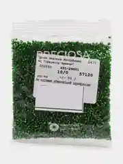 Зеленый бисер чешский Preciosa, 10/0