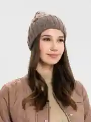 Шапка женская "Крис", вязаная, с отворотом