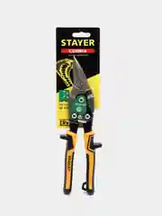 Зеленый ножницы по металлу STAYER COBRA