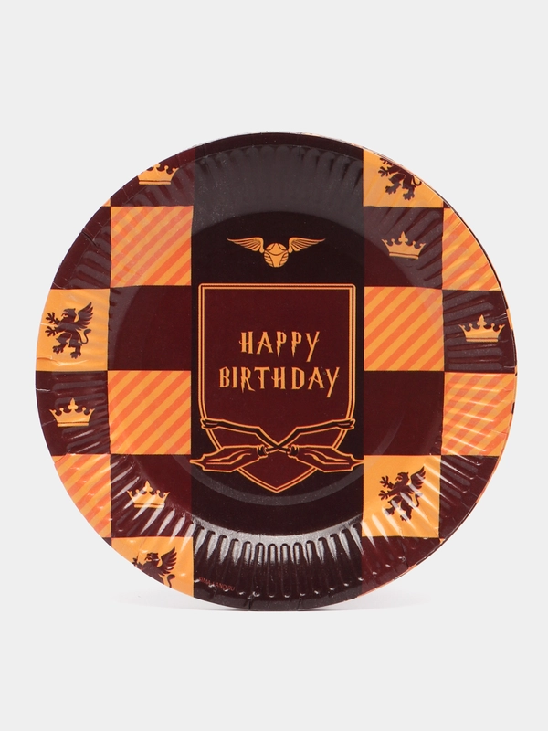 Тарелка бумажная Happy Birthday "Гарри Поттер", набор 6 штук
