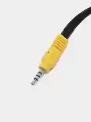 Кабель переходник jack 3.5 - 3 RCA (F) аудио видео сигнала для игровых приставок мама-папа