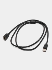 Кабель компьютерный AM-AF штекер-гнездо 1,5м, 3м удлинитель USB 2.0 мама-папа для модема