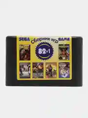 Картридж для игровой видеоприставки 16B18 Action, 16 bit, 82 встроенные игры