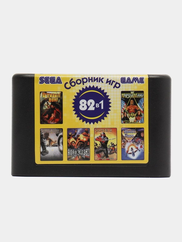 Картридж для игровой видеоприставки 16B18 Action, 16 bit, 82 встроенные игры