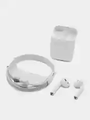 Наушники беспроводные Pods 2 Bluetooth, с анимацией, с микрофоном, беспроводная зарядка