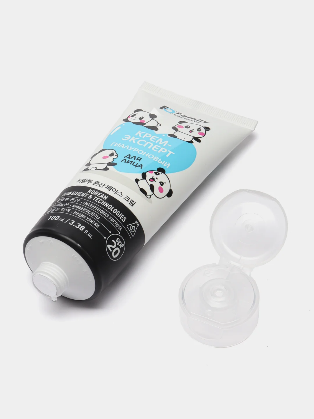 Голубой крем для лица и рук Family Cosmetics,крем Панда/SPF 20 /100 мл