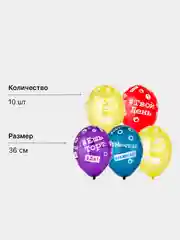 Красный воздушные шары на день рождения девочки и мальчика, для вечеринки, 5 шт, 36 см