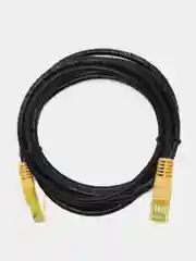 Черный патч-корд RJ45, сетевой интернет-кабель UTP LAN, 2 метра