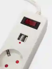 Белый сетевой фильтр Smartbuy SBSP-18U-W, 5 розеток, 2 USB, 1,8 м