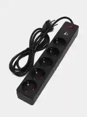 Сетевой фильтр Smartbuy SBSP-18U-W, 5 розеток, 2 USB, 1,8 м