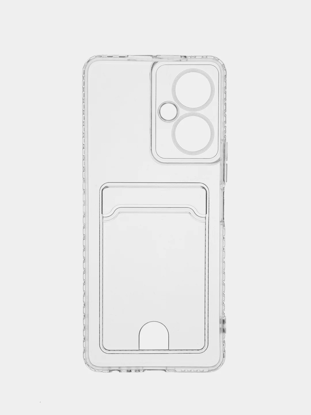 Прозрачный чехол для Tecno Camon 19 / 19 Pro 5G, прозрачный, с карманом для карты