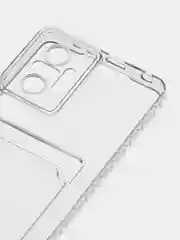 Прозрачный чехол Xiaomi Redmi Note 10 Pro, Сяоми Редми Нот 10 Про прозрачный, с карманом для карты