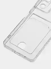Прозрачный чехол Xiaomi Redmi Note 10 Pro, Сяоми Редми Нот 10 Про прозрачный, с карманом для карты