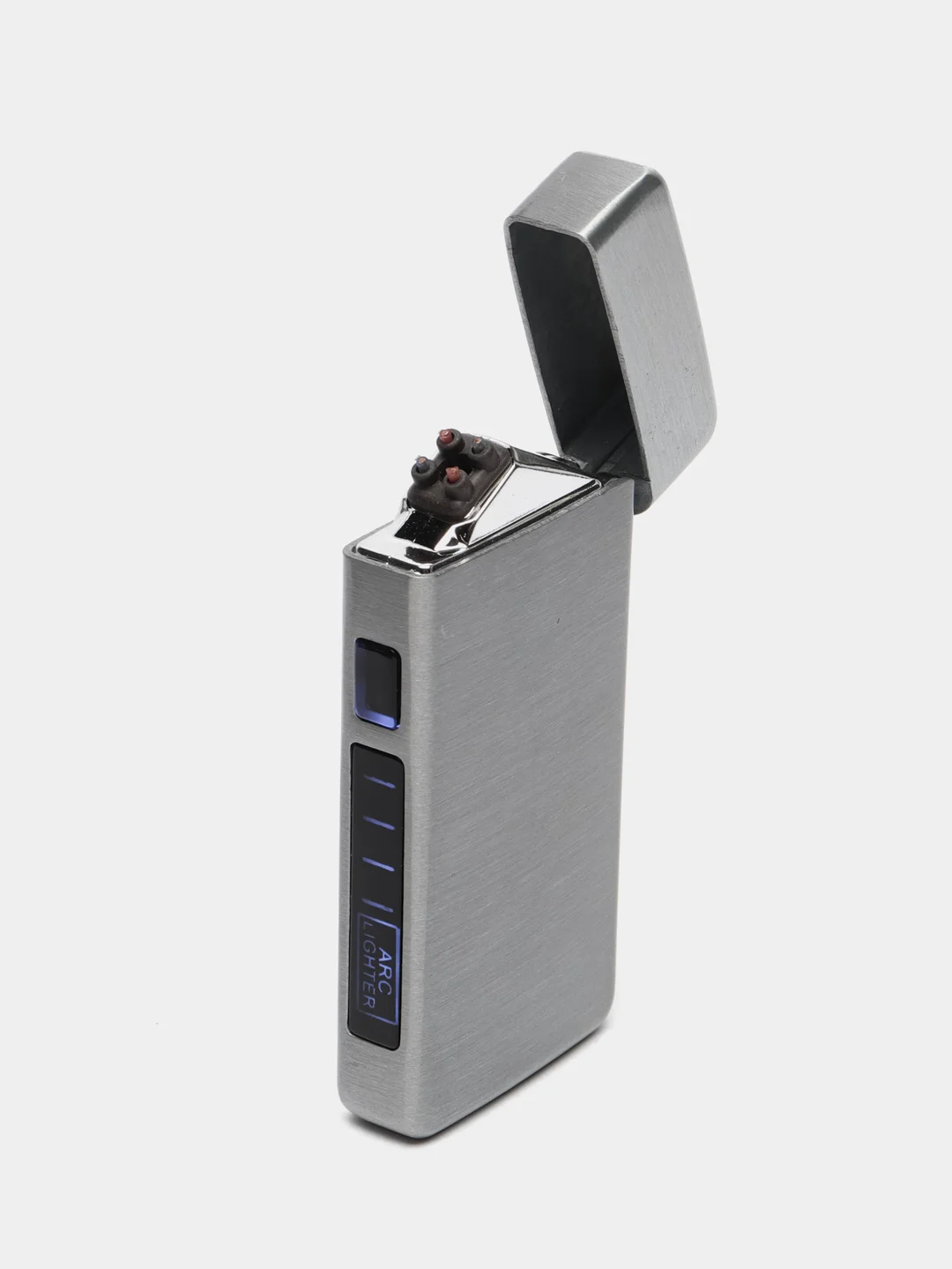 Серебряный электронная зажигалка с USB зарядкой