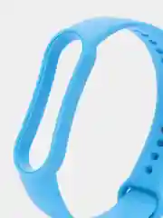 Синий ремешок силиконовый для Mi Band 5/6