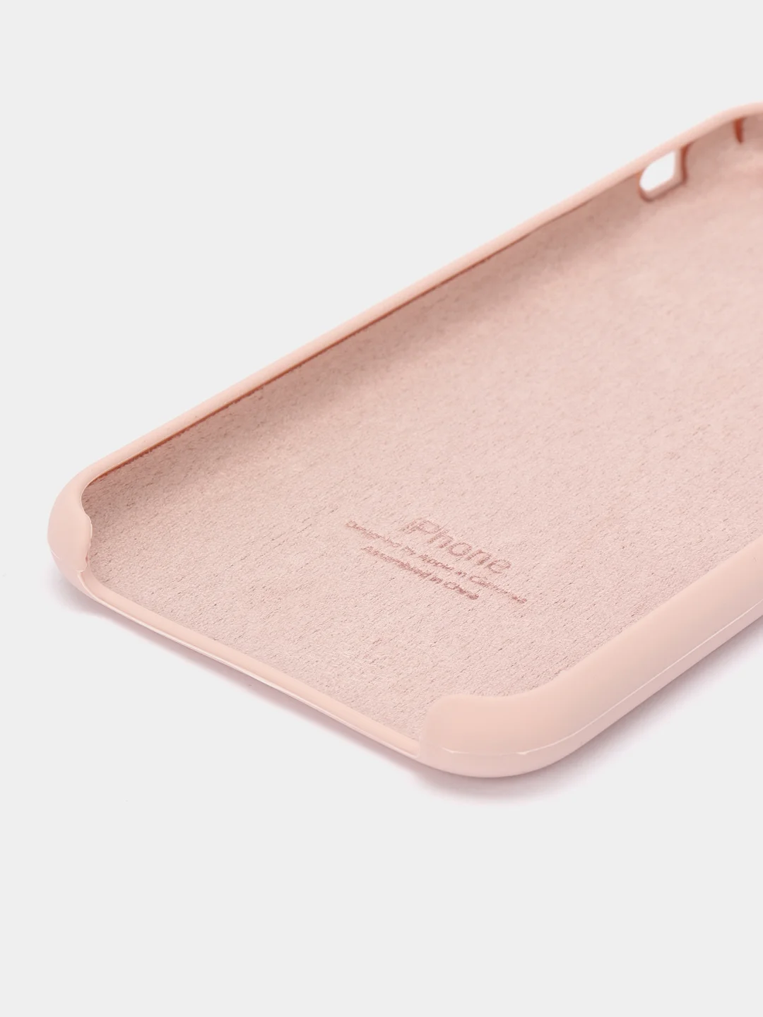 Кремовый чехол силиконовый iPhone 6/6S, 7/8/SE 2020, Plus, X/XS, XR, 11, 12, Pro, Max