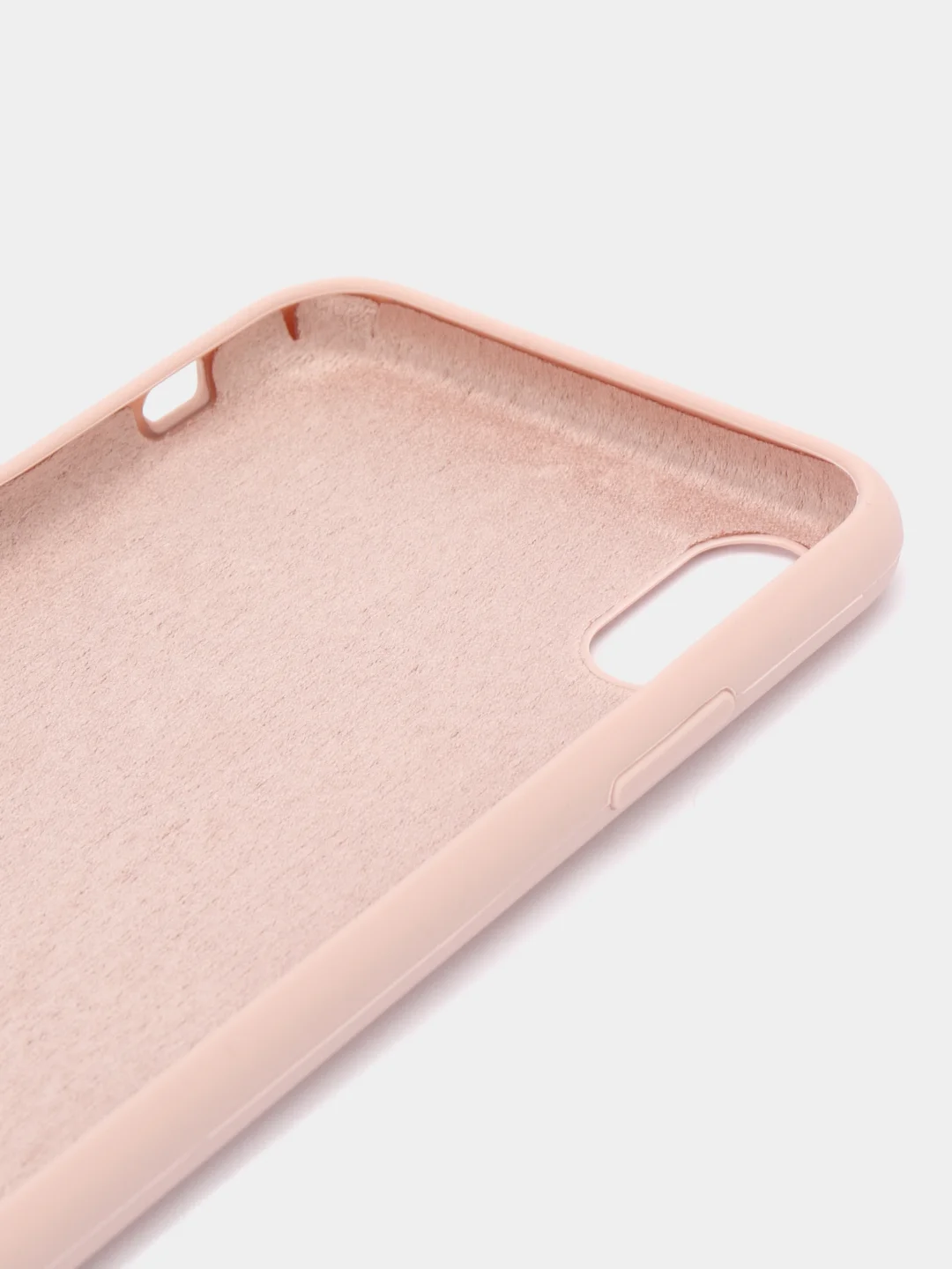 Кремовый чехол силиконовый iPhone 6/6S, 7/8/SE 2020, Plus, X/XS, XR, 11, 12, Pro, Max