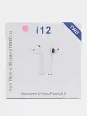 Розовый беспроводные наушники i12 tws