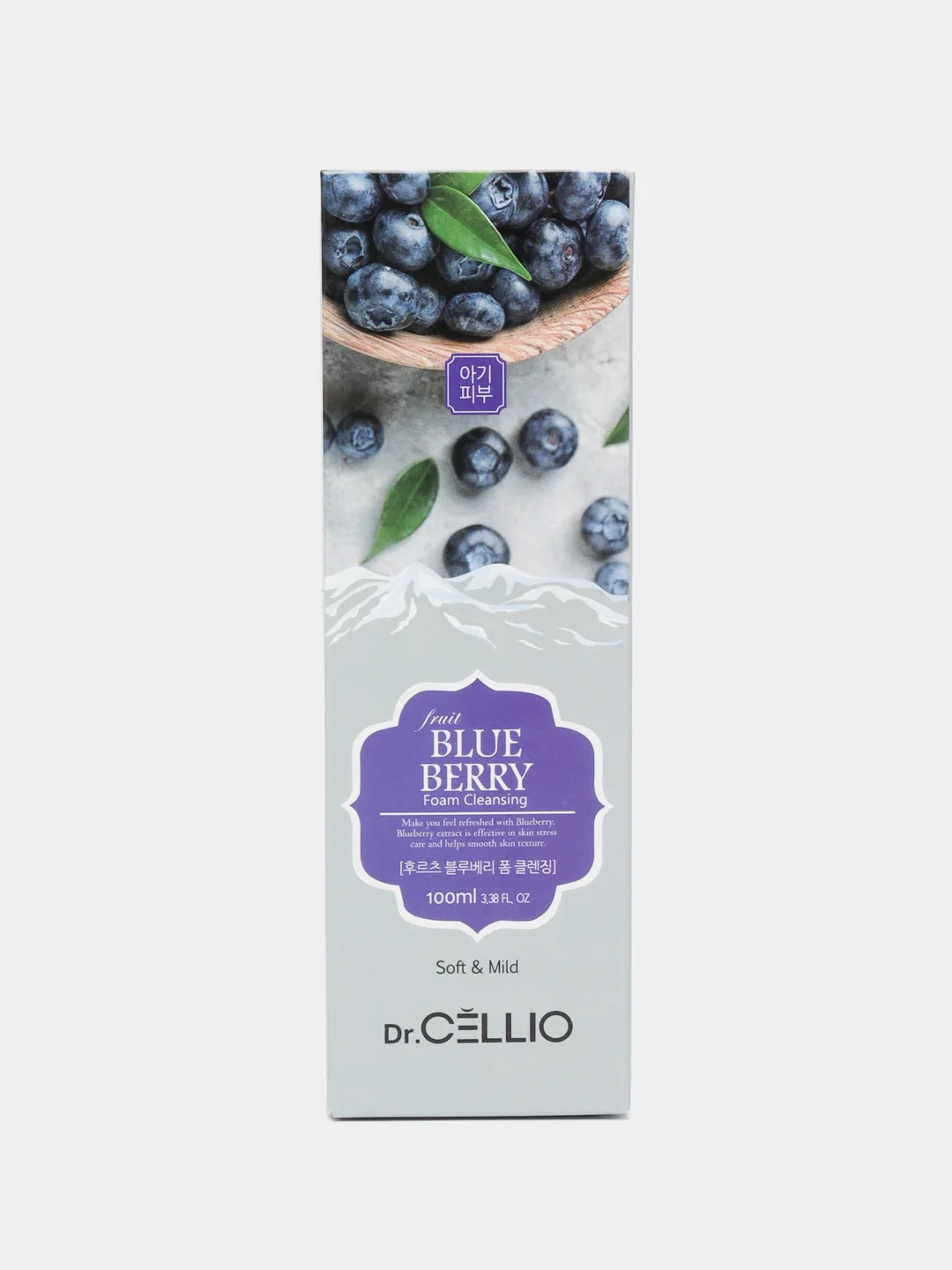 Пенка для лица с экстрактом черники Dr.CELLIO G70 FRUIT BLUEBERRY FOAM CLEANSING, 100 мл