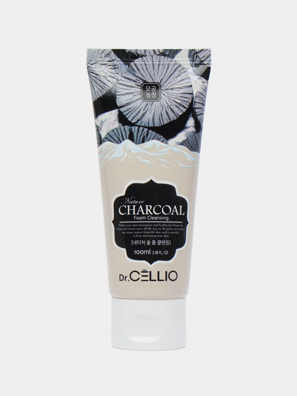 Пенка для лица древесным углем Dr.CELLIO G70 NATURE CHARCOAL FOAM CLEANSING, 100 мл