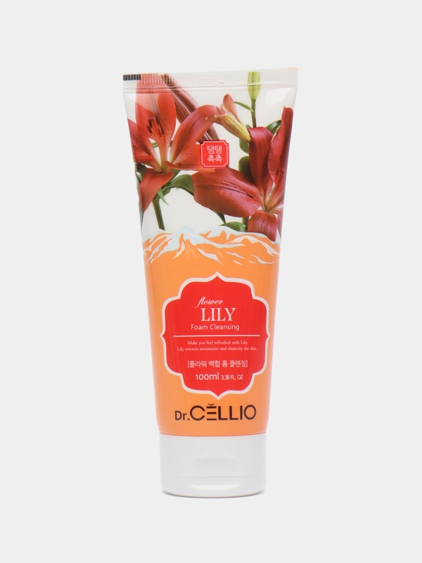 Пенка с экстрактом лилии Dr.CELLIO G70 FLOWER LILY foam cleansing, 100 мл