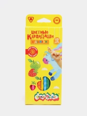Карандаши цветные "Каляка-Маляка", ароматизированные, 12 цветов