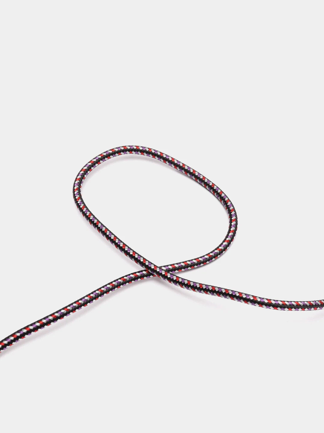 Фиолетовый кабель USB Type-C, тканевая оплетка, 1 метр