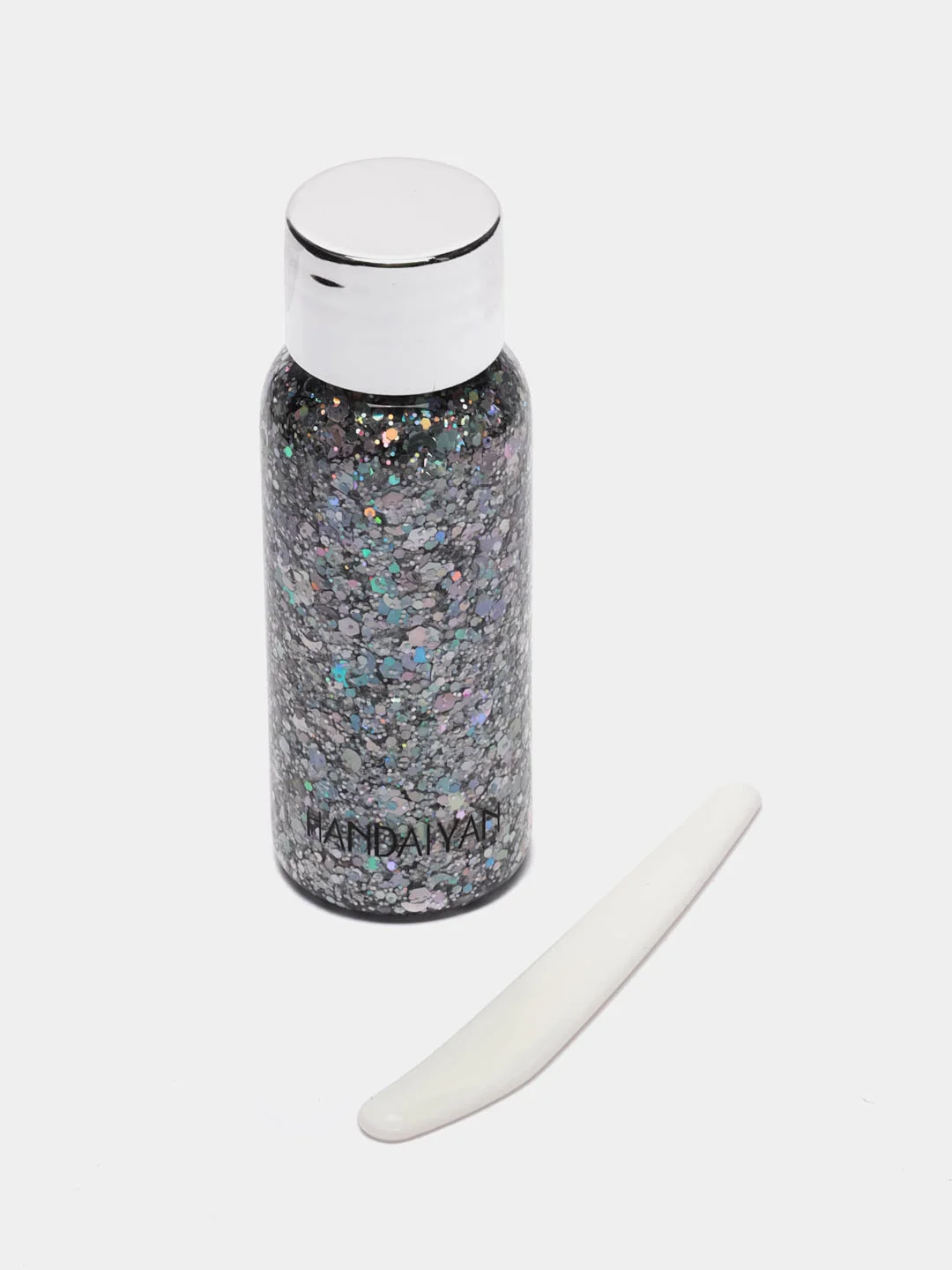 Серебряный глиттер - гель для лица, тела и волос, блестки Handaiyan Glitter